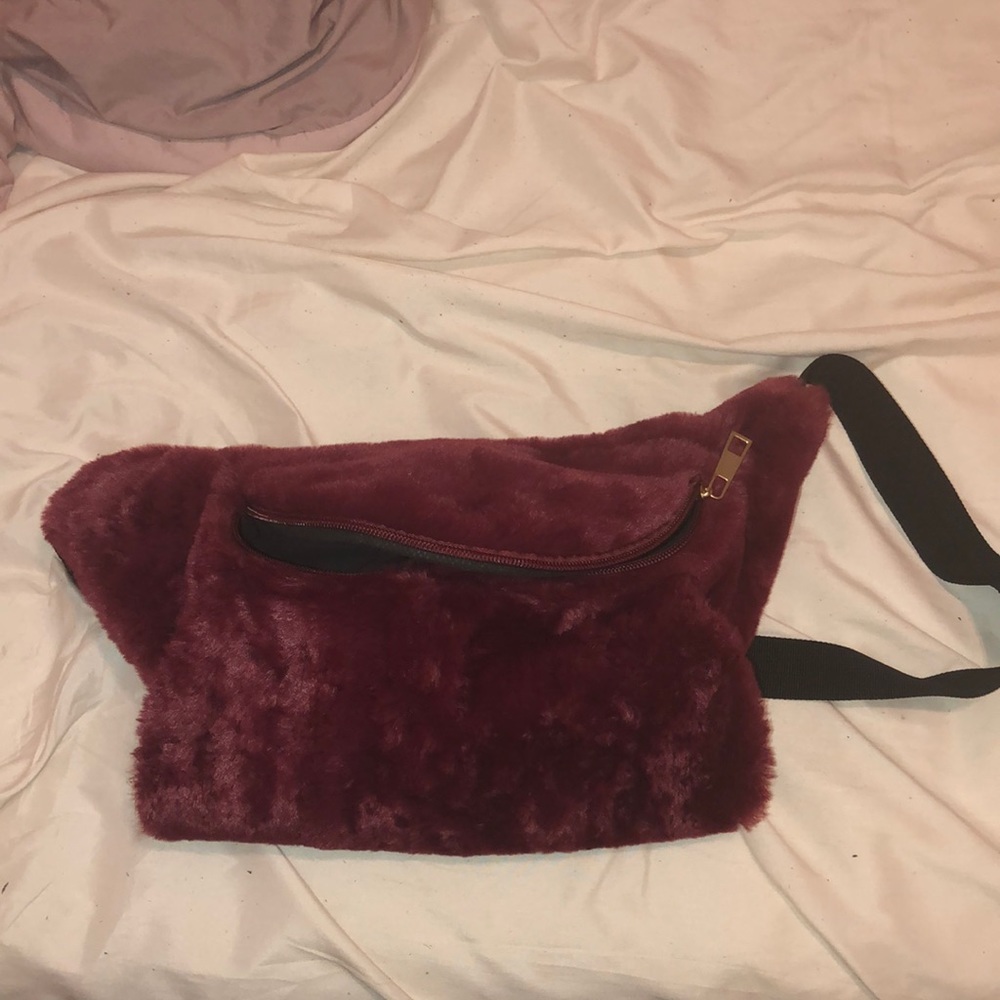 Maroon fanny pack